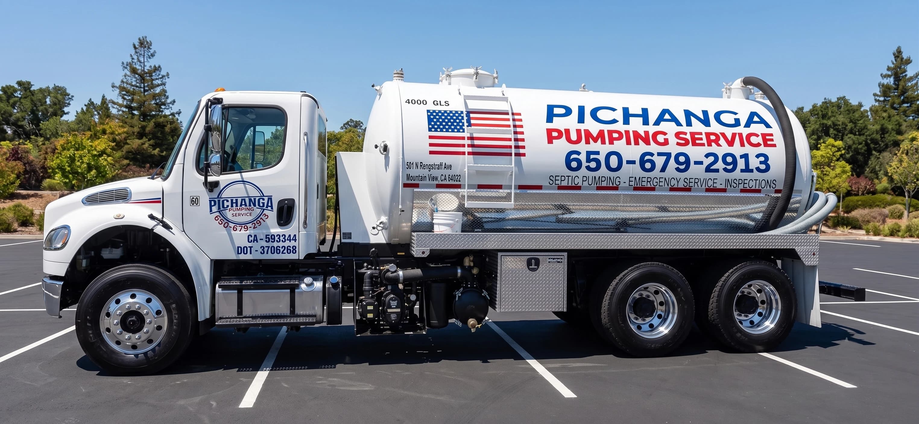 Pichanga Pumping Service truck